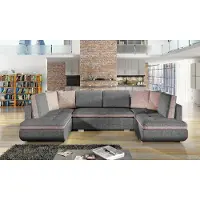 AEA XXL Wohnlandschaft Ecksofa Sofa Couch Polster Garnitur Ecke Designer Stoff
