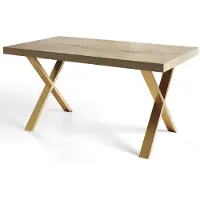 Alpi Möbel Table de Salle à Manger 160x260 cm, Table Extensible avec des Pieds Métalliques Robustes, Collection Loft X, Halifax