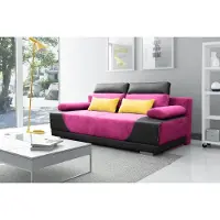 AEA Schlafsofa Stoff Garnitur Bettfunktion 3 Sitz Sofa Couch Textil Polster