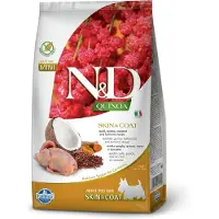 Farmina N&amp;D Quinoa Dog Skin&amp;Coat Adult Mini quail, coconut 2.5 kg dla psów malych ras z przepiórką + N&amp;D Quinoa Dental Treat Skin Coat Quail Mini 60 g GRATIS!