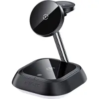 Acefast 3W1 E16 15W Station de recharge par induction pour téléphone/manche/montre - Noir