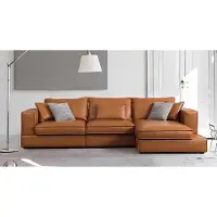 AEA Leder Eck Garnitur Sofa Couch Wohn Zimmer Sitz Landschaft L-Form Luxus Polster