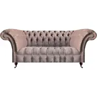 AEA Wohnzimmer Chesterfield Sofa Dreisitzer Couch Grau Luxuriöse Moderne Möbel