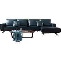 AEA Leder Garnitur Sofa Couch Eck Wohn Zimmer Sitz Landschaft L-Form Luxus Polster