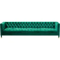 AEA Luxus Grün Viersitzer Sofa Wohnzimmer Chesterfield Couch Einrichtung