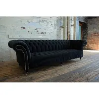 Xl Moebel Gmbh Chesterfield 4 Sitzer Couchen Luxus Textil Stoff Couchen Polster Garnitur XXL
