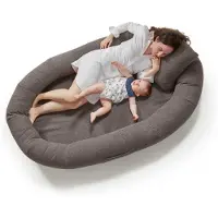 Dupen Lit familial pour chiens, grand lit pour chiens, en polyester et en matériau viscoélastique