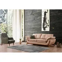 AEA Polster Wohnzimmer Garnitur Designer Dreisitzer Luxus Textil Sessel 2tlg