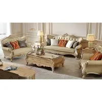 AEA Stilvolle Klassische Sofagarnitur Designer 2-Sitzer 3-er Couchtische