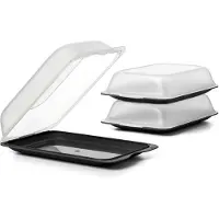 TATAY : Lot de 3 boîtes de conservation pour aliments, grandes boîtes pour découper et conserver au réfrigérateur