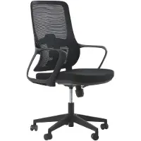 AEA Chaise de bureau compacte avec dossier en maille et design ergonomique