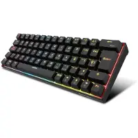 Krom KYARA - Clavier de jeu mécanique RGB, compatible Bluetooth 5.0, 2,4 GHz et USB