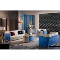AEA Ensemble de canapés design 3+2 places Canapés design rembourrés Canapés modernes en cuir