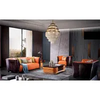 AEA Ensemble de canapé en cuir Canapé 32 places Design Canapé rembourré Canapé de luxe