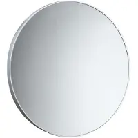 Hak Miroir rond dans cadre plastique ø 60cm, blanc