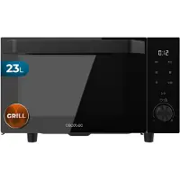 Cecotec Micro-ondes sans plateau avec grill Proclean 6140, porte abattante. 800W + 1000W (grill), 23L, porte abattante, 13 niveaux de puissance, 8 programmes