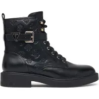 GUESS - Bottines à lacets pour femmes, modèle Fellini, couleur noire