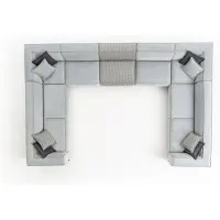 AEA Ecksofa U-Form Wohnzimmer Modern Design Big Grau Sofa Couch