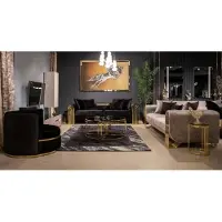 AEA Sofagarnitur 3+3+1 Sitzer Sessel Garnitur Modern Relax Einsitzer Möbel Couchen