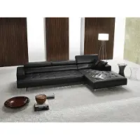 AEA Ecksofa Leder Eckcouch Wohnlandschaft Modern Luxus Sofas L-Form Sofa Schwarz