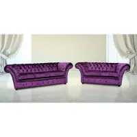 Xl Moebel Gmbh Chesterfield Couch Polster Sofas Sofa Couchen Leder Sofagarnitur 3+2 #149