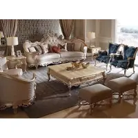 AEA Stilvolle Wohnzimmer Garnitur Chesterfield 4-Sitzer Beistelltische