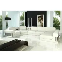 AEA Ledersofa Ecksofa Garnitur Polster U-Form Couch Sofa Design Wohnlandschaft
