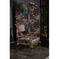 AEA Sessel Einsitzer Luxus 1 Sitzer Polster Sitz Barock Textil Sitz Stoff Art déco