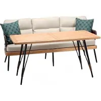 Xl Moebel Gmbh Garnitur Sofa 3 Sitzer Couchtisch Sofas Dreisitzer Rattan Luxus Modern 2tlg