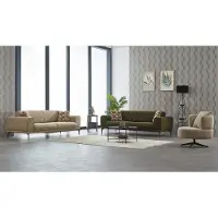 AEA Sofagarnitur Couchen Polstersofa Dreisitzer Sessel 3tlg Mehrfarbig Set