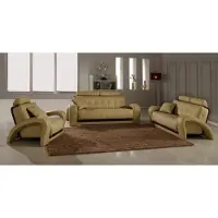 AEA Ledersofa Wohnlandschaft 3+2 Sitzer Garnitur Design Modern Sofa Ledergarnitur