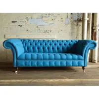 AEA Chesterfield Design Luxus Polster Sofa Couch Sitz Garnitur Leder #149