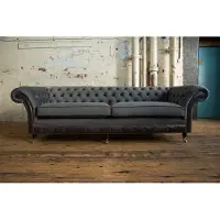 Xl Moebel Gmbh XXL Sofa 4 Sitzer Couch Chesterfield Big Polster Sitz Garnitur Stoff Textil