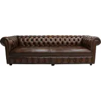 AEA Chesterfield Design Luxus Polster Sofa Couch Sitz Garnitur Leder #229