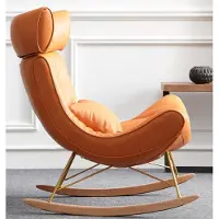 AEA Design Sofa Sessel Couch Polster Luxus Kunstleder 1 Sitzer Orange