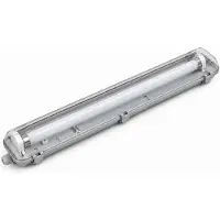 Silamp Kit de Réglette LED IP65 + Tube Néon LED 120cm T8 18W - Blanc Froid 6000K - 8000K