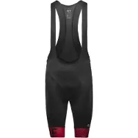 Gore C5 Opti Cuissard+ court à Bretelles - noir/rouge 9935