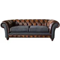 AEA Chesterfield Design Luxus Polster Sofa Couch Sitz Wohnzimmer Leder
