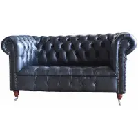 AEA Chesterfield Design Luxus Polster Sofa Couch Sitz Garnitur Leder
