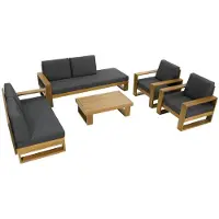 AEA 5-teiliges Sofagarnitur Set (3+2+1+1) mit Couchtisch – Für gemütliche Stunden