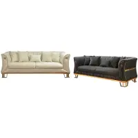 Xl Moebel Gmbh Sofagarnitur Set 3+3 – Komfort und Eleganz für Ihr stilvolles Wohnzimmer.