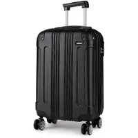StarTech.com Valise rigide à roulettes - Légère - 4 roulettes doubles - Matériau ABS - 71 cm - Noire