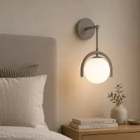 Opviq , lampe sur pied, corps en métal, diamètre 15 cm, gris, 20x20x37 cm, culot E27, indice de protection IP20, style moderne