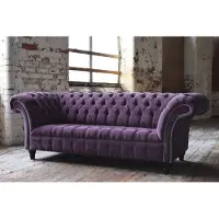 AEA Chesterfield 3 Sitzer XXL Polster Sitz Couch Sofa Garnitur Big Couchen 2016-43-