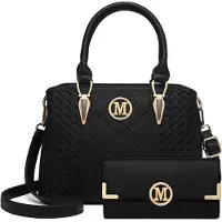 MISS LULU Sac à main , taille moyenne, pour femmes, en cuir PU, élégant