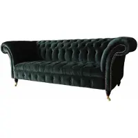 Xl Moebel Gmbh Chesterfield Sofa Design Couch 3 Sitzer Polster Stoff Polster Grün