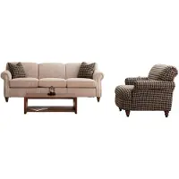 AEA Stilvolles Wohnzimmer-Set: Sessel und 3-Sitzer für Komfort und Eleganz