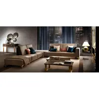 AEA Ecksofa Sofa Couch Textilsofa Wohnlandschaft Luxus Moebel L-Form Couchtisch 2tlg