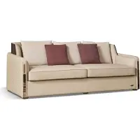 AEA Luxus 3 Sitzer Couch Polster Sofa Leder Couchen Garnitur Dreisitzer