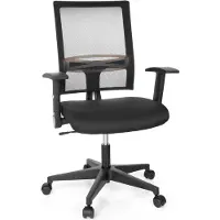 Hjh OFFICE Chaise De Bureau / Siège De Bureau Office R8 Tissu Maille Noir